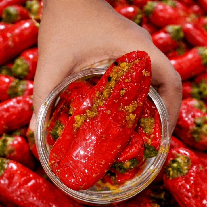 Lal Mirch ka Bharwa Achar