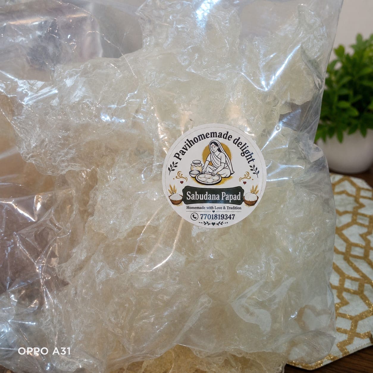 Sabudana Papad (Fasting) view 2