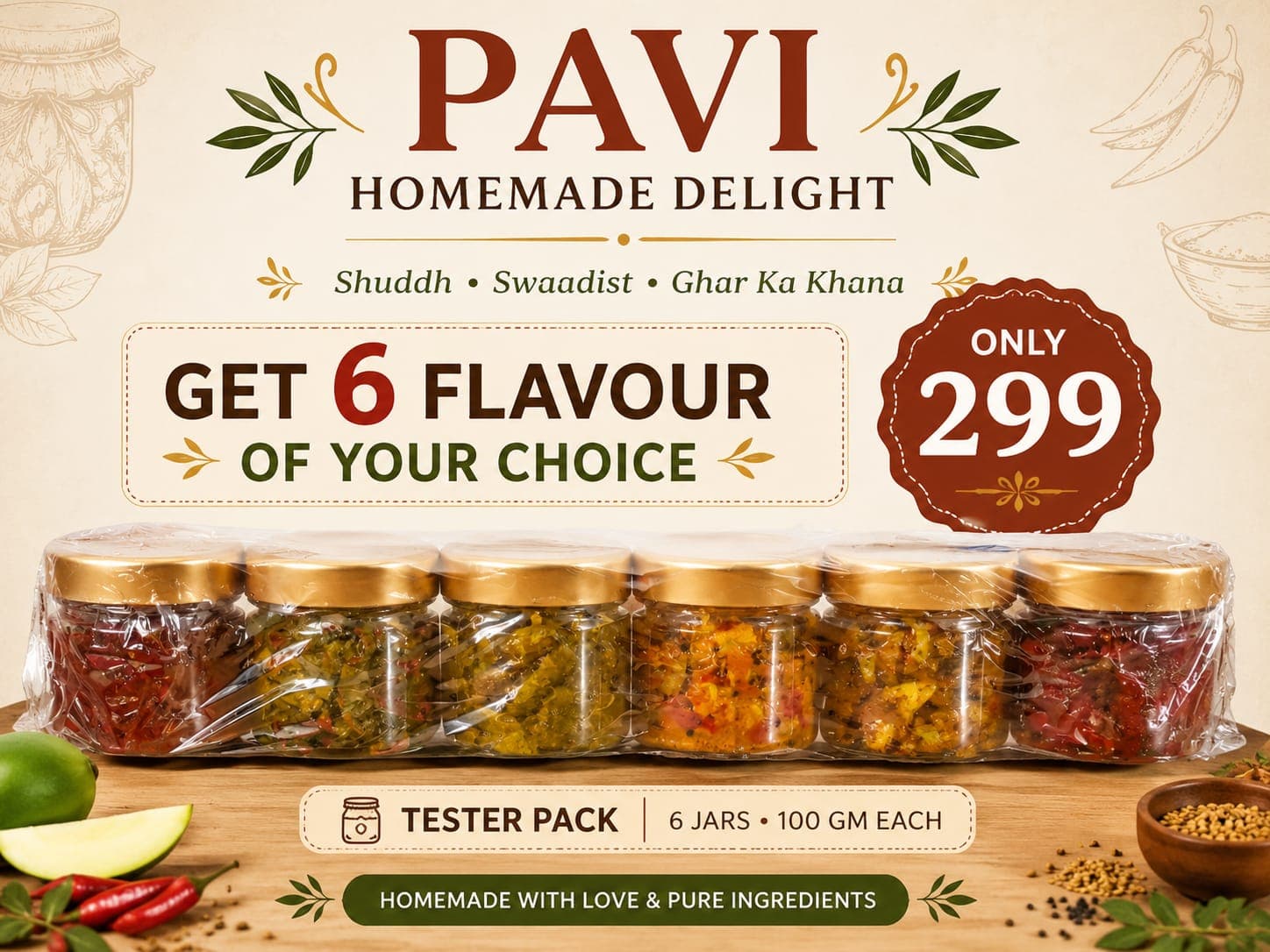 Pavi Homemade Tester Pack